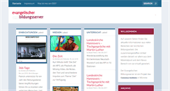 Desktop Screenshot of evangelischer-bildungsserver.de